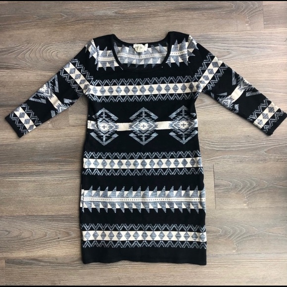 Denim & Supply RL Aztec Print Sweater Dress - Picture 4 of 5
